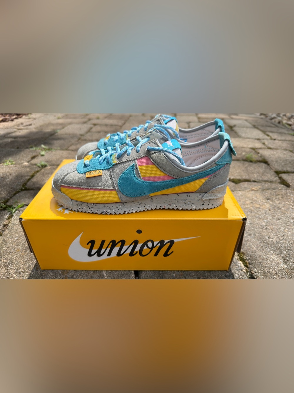 Nike x Union Cortez SP Light Smoke Grey Blue Fury W 6.5 / M 5 NWT